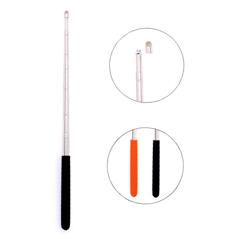 HOYUJI Telescopic Teacher Pointer, Teaching Pointer, Expandable whiteboard Pointer, with capacitive Screen Handwriting Function, Teacher Coach Presenter Pointer, Extended to 39 inches (Black) - Image 2